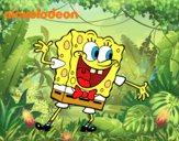 Bob Esponja saludando