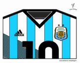 Camiseta del mundial de fútbol 2014 de Argentina