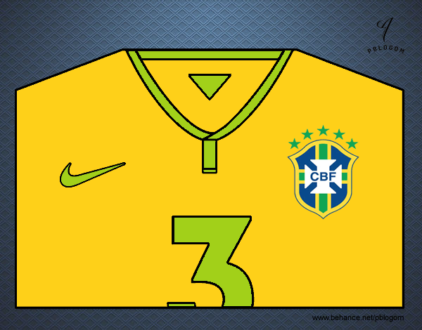 Camiseta del mundial de fútbol 2014 de Brasil