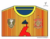 Camiseta del mundial de fútbol 2014 de España