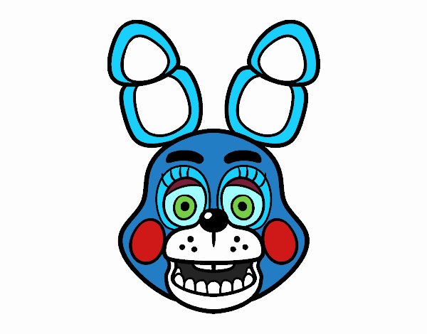 Cara de Toy Bonnie de Five Nights at Freddy's