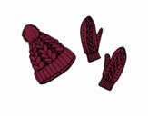 Conjunto de guantes y gorro