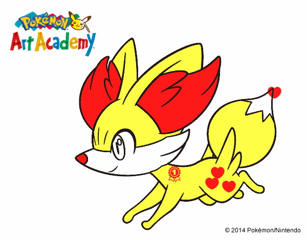 Fennekin corriendo