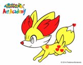 Fennekin corriendo