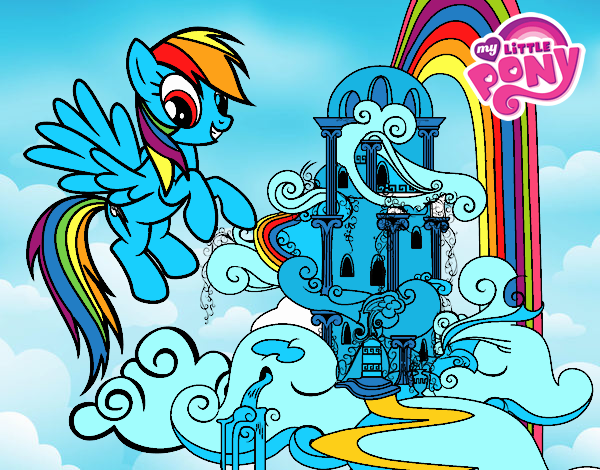 Rainbow Dash en su palacio