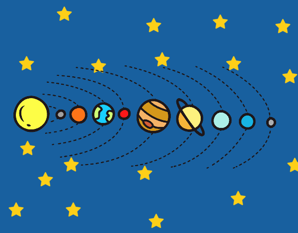Resultado de imaxes para dibujo sistema solar