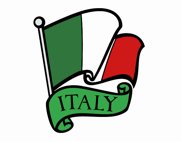 Dibujo Bandera de Italia pintado por  pro00707