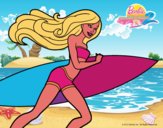 Barbie corre al agua