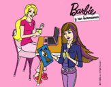 Barbie y su hermana merendando