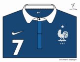 Camiseta del mundial de fútbol 2014 de Francia