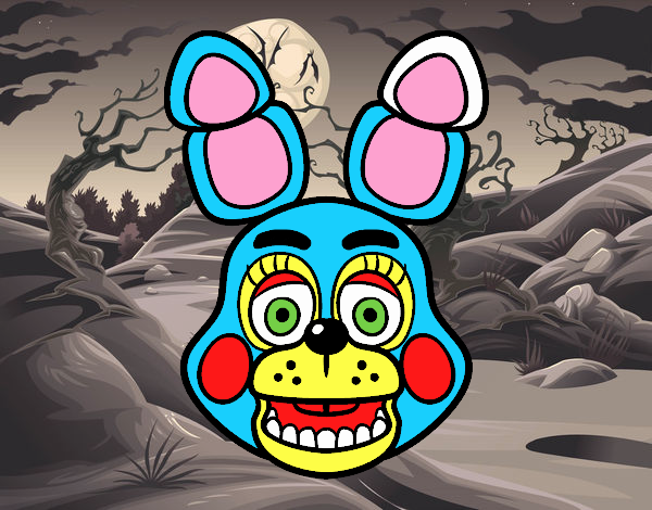 Cara de Toy Bonnie de Five Nights at Freddy's