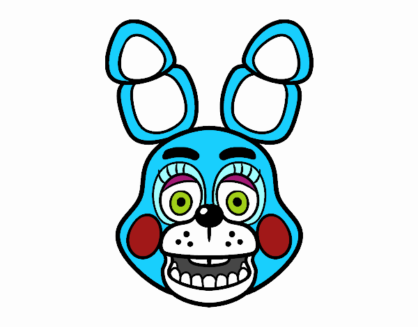 Cara de Toy Bonnie de Five Nights at Freddy's