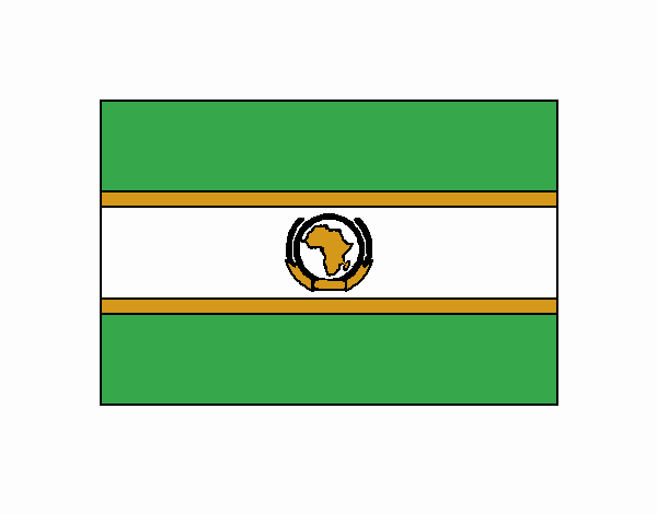 Dibujo Unión Africana pintado por  pro00707