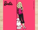 Barbie con cazadora de cuadros