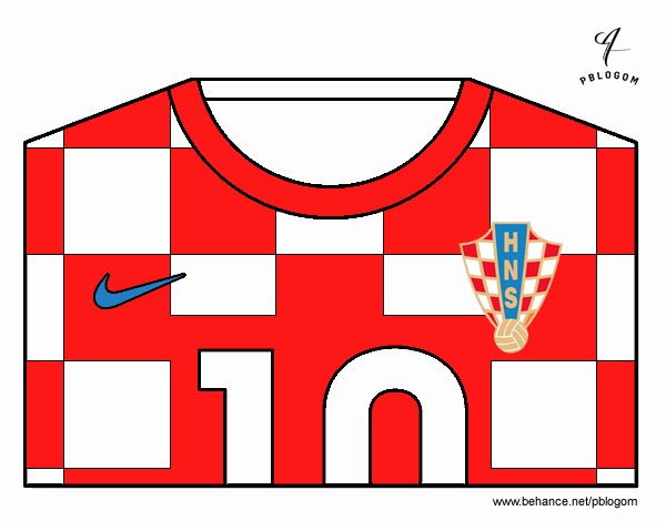 Camiseta del mundial de fútbol 2014 de Croacia