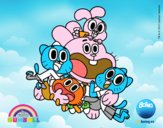 Gumball y amigos contentos