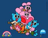 Gumball y amigos contentos