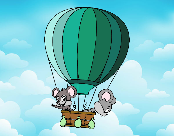 Ratones en globo