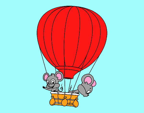 Ratones en globo