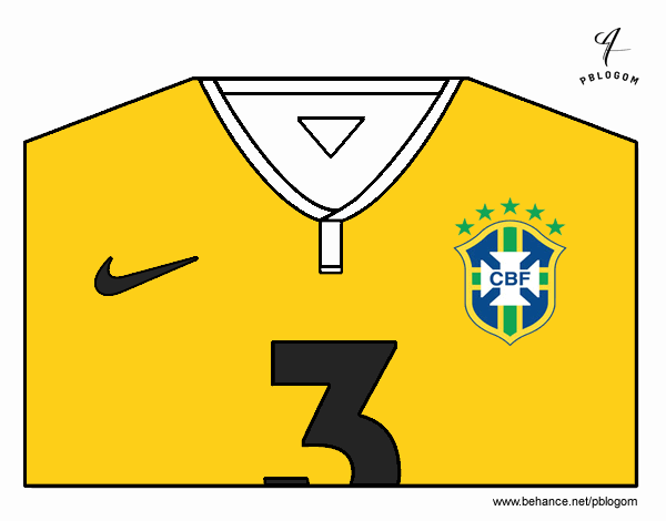 Camiseta del mundial de fútbol 2014 de Brasil