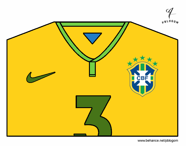 Camiseta del mundial de fútbol 2014 de Brasil