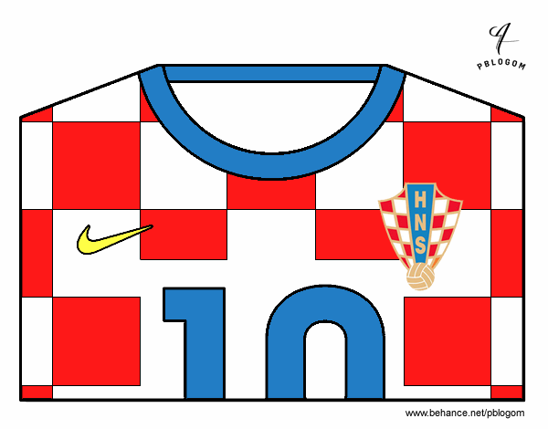 Camiseta del mundial de fútbol 2014 de Croacia