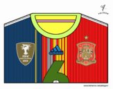 Camiseta del mundial de fútbol 2014 de España