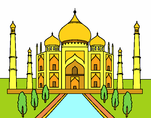 Resultado de imagen de taj Mahal colorear