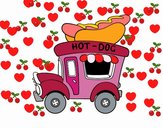 Food truck de perritos calientes