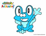 Froakie saludando