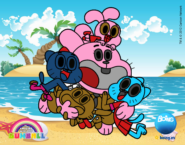 Gumball y amigos contentos