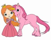 Princesa y unicornio