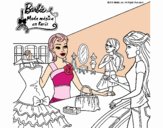 Barbie en una tienda de ropa