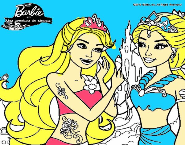 Barbie se despiede de la reina sirena