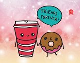 Café y donut