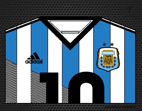 Camiseta del mundial de fútbol 2014 de Argentina