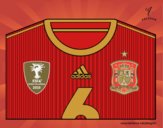 Camiseta del mundial de fútbol 2014 de España