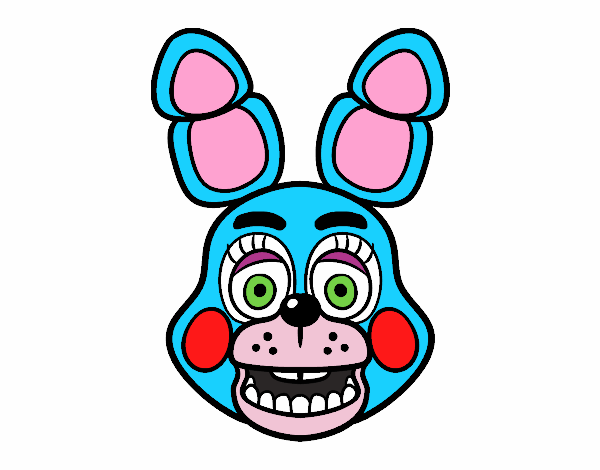 Cara de Toy Bonnie de Five Nights at Freddy's