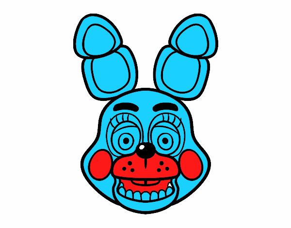 Cara de Toy Bonnie de Five Nights at Freddy's