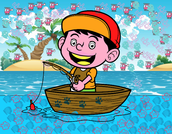 Niño pescando