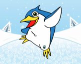 Pequeño pingüino azul