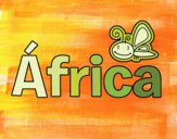Dibujo África pintado por meibol554