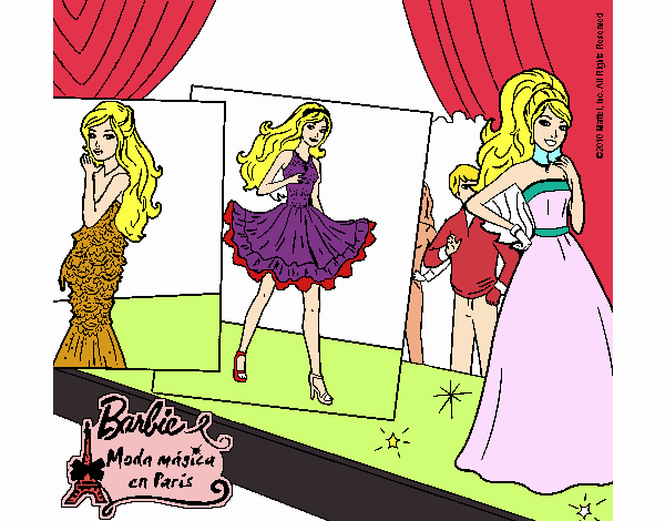 Barbie, desfilando por la pasarela