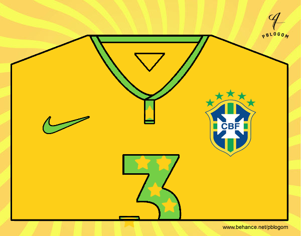 Camiseta del mundial de fútbol 2014 de Brasil