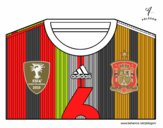 Camiseta del mundial de fútbol 2014 de España