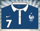 Camiseta del mundial de fútbol 2014 de Francia