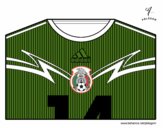 Camiseta del mundial de fútbol 2014 de México