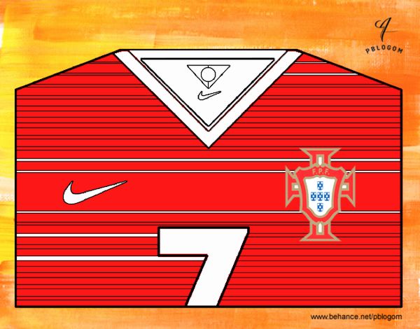 Camiseta del mundial de fútbol 2014 de Portugal