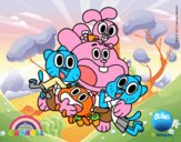 Gumball y amigos contentos