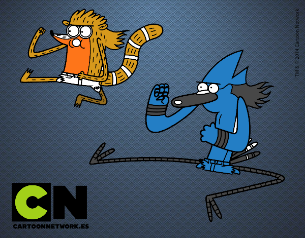 Mordecai y Rigby karatekas